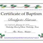 Baptism Certificate Template Download