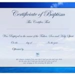 Baptism Certificate Template Download