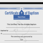 Baptism Certificate Template Download
