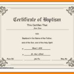 Baptism Certificate Template Download