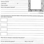 Biography Book Report Template