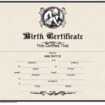 Birth Certificate Fake Template
