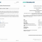 Birth Certificate Translation Template Uscis