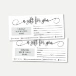 Black And White Gift Certificate Template Free
