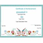 Blank Certificate Of Achievement Template