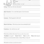 Book Report Template 4Th Grade