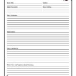 Book Report Template 5Th Grade