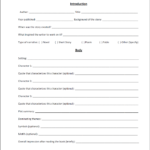 Book Report Template Middle School