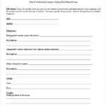 Book Report Template Middle School