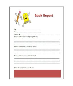 Book Report Template Middle School (3) - TEMPLATES EXAMPLE | TEMPLATES ...