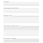 Book Report Template Middle School