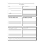 Book Report Template Middle School