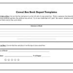 Cereal Box Book Report Template