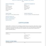 Certificate Of Acceptance Template