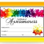 Certificate Of Achievement Template For Kids