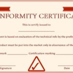 Certificate Of Conformance Template Free