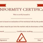 Certificate Of Conformance Template Free