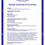 Certificate Of Conformity Template