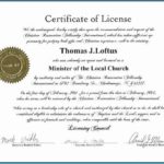 Certificate Of License Template