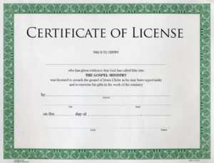 Image 7 for Certificate Of License Template