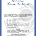 Certificate Of License Template