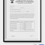 Certificate Of Manufacture Template