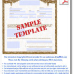 Certificate Of Manufacture Template