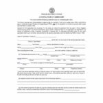 Certificate Of Ownership Template