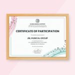 Certificate Of Participation In Workshop Template