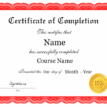 Certificate Of Participation Template Doc