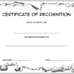 Certificate Of Recognition Word Template