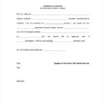 Certificate Of Substantial Completion Template