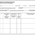 Certificate Of Vaccination Template