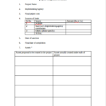 Certificate Template For Project Completion