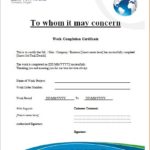 Certificate Template For Project Completion