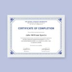 Certificate Template For Project Completion