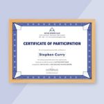 Certification Of Participation Free Template