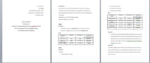 Chemistry Lab Report Template (8) - TEMPLATES EXAMPLE | TEMPLATES EXAMPLE