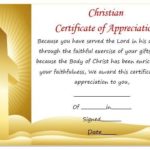 Christian Certificate Template