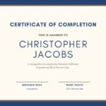 Class Completion Certificate Template