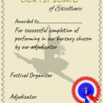Dance Certificate Template