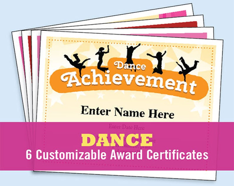 Dance Certificate Template