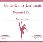 Dance Certificate Template