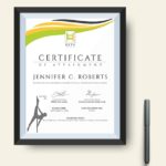 Dance Certificate Template