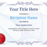 Dance Certificate Template