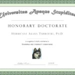 Doctorate Certificate Template