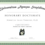 Doctorate Certificate Template