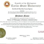 Doctorate Certificate Template