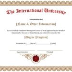 Doctorate Certificate Template