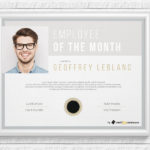 Employee Of The Month Certificate Template With Picture